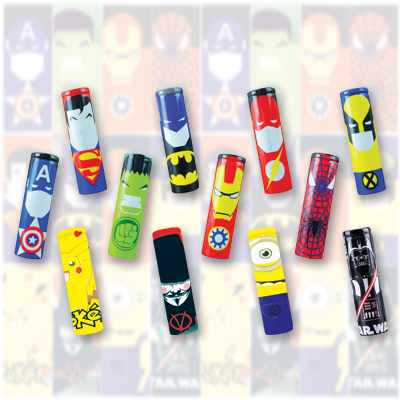 Battery Wraps Assorted Characters